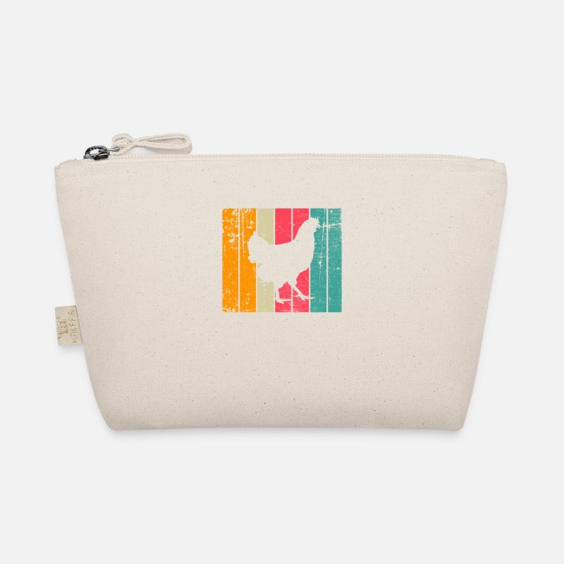 Chicken Farmer lover Retro vintage Gift idea Bio-Täschchen