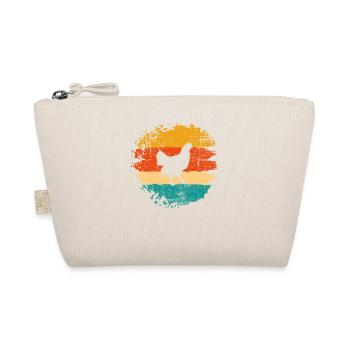 Chicken Farmer lover Retro vintage Gift idea - Bio-Täschchen - Natur - Vorne