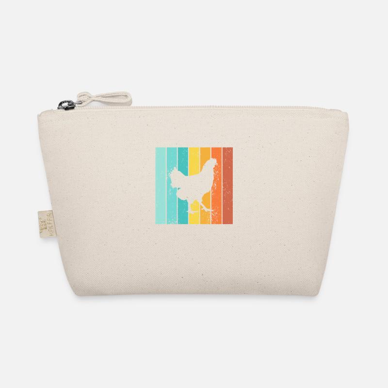 Chicken Farmer lover Retro vintage Gift idea Bio-Täschchen
