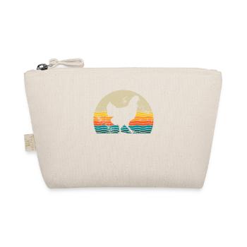 Chicken Farmer lover Retro vintage Gift idea - Bio-Täschchen - Natur - Vorne