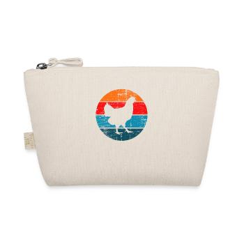 Chicken Farmer lover Retro vintage Gift idea - Bio-Täschchen - Natur - Vorne