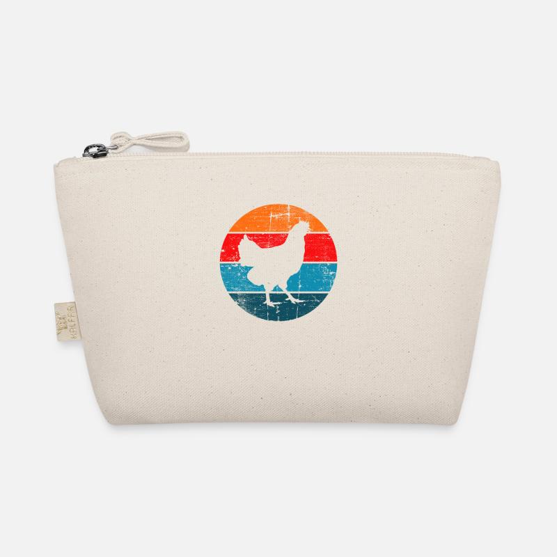 Chicken Farmer lover Retro vintage Gift idea Bio-Täschchen