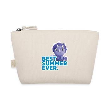 cute dinosaur the best summer - Organic Pouch - nature - Front