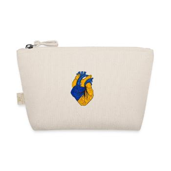 Ukrainian heart. The original flag of Ukraine. - Organic Pouch - nature - Front
