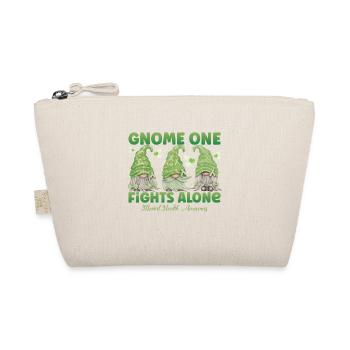 Gnome One Fights Alone Mental Health - Organic Pouch - nature - Front