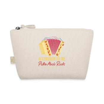 Accordion To Me Polka Music Rocks Dot - Organic Pouch - nature - Front
