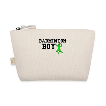 badminton boy - Organic Pouch - nature - Front