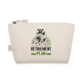 Lawn Mower Mowing Dad Father - Organic Pouch - nature - Front