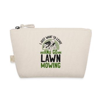 Lawn Mower Mowing Dad Father - Organic Pouch - nature - Front