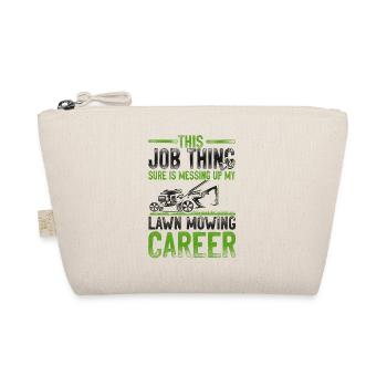 Lawn Mower Mowing Dad Father - Organic Pouch - nature - Front