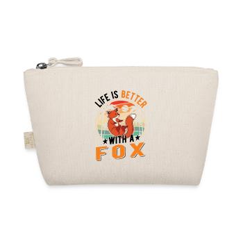 La vie est meilleure avec un Fox Fuchs - Trousse biologique - nature - Devant