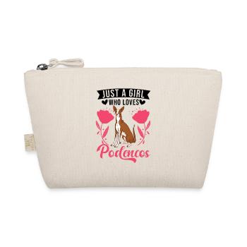 Just a girl who loves Podencos Girls - Organic Pouch - nature - Front