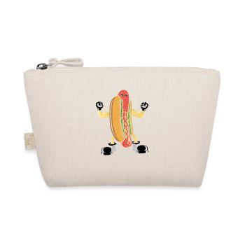 Hot Dog Bodybuilding Fitness Gym Gift - Organic Pouch - nature - Front