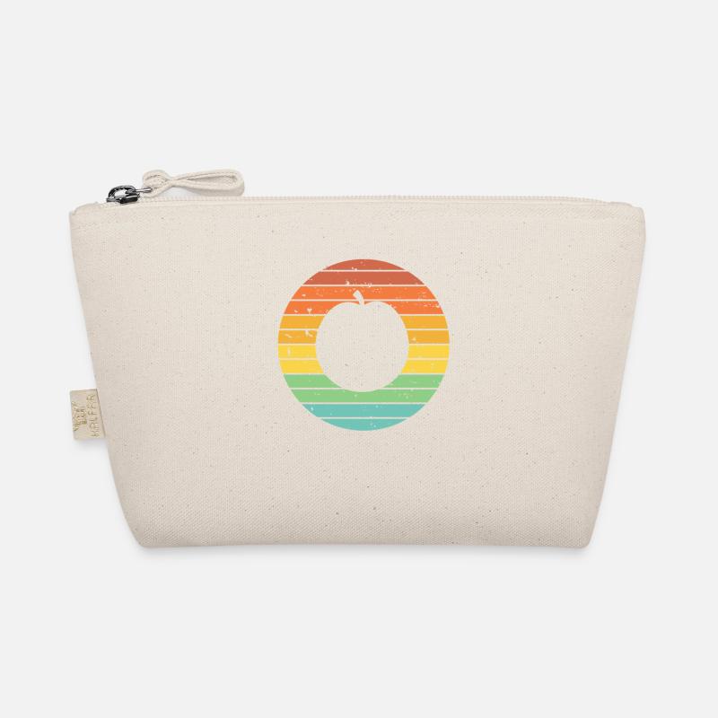 Apricot Fruit Lover Retro Veggie Diet Idée cadeau Trousse biologique