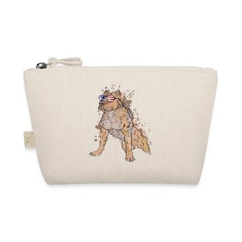 American Staffordshire Terrier avec lunettes de soleil - Trousse biologique - nature - Devant