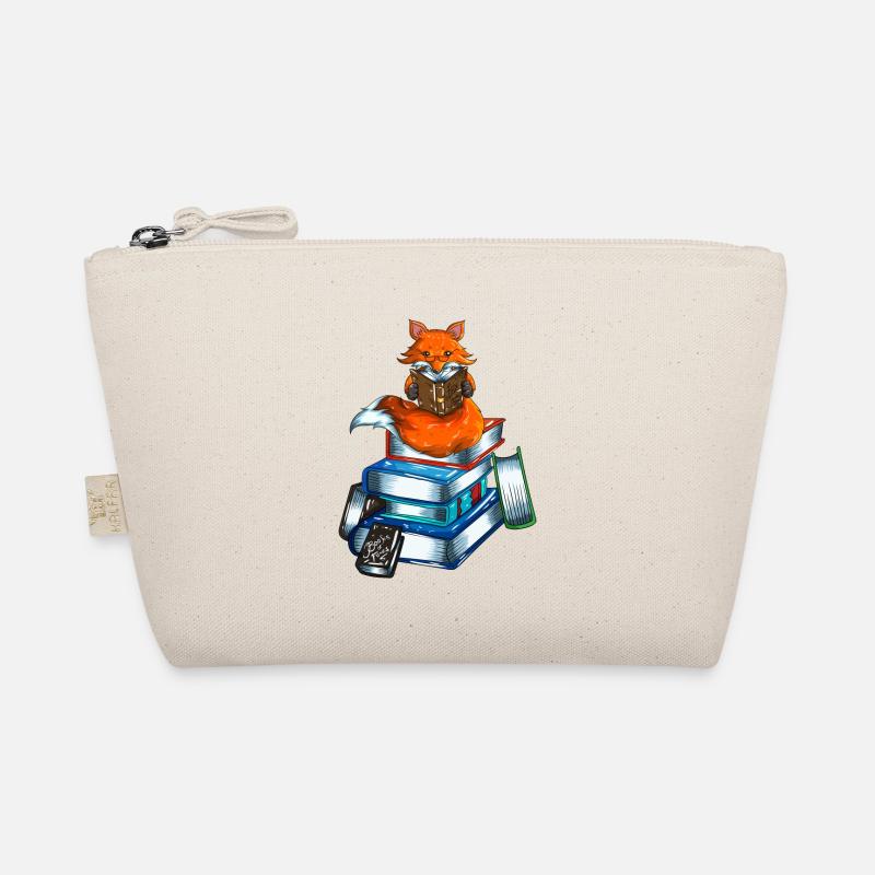 Fox Nerd Books Lire Bookworm Library Book Trousse biologique