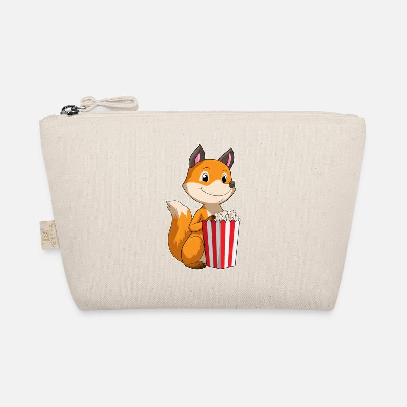 Fuchs mit Popcorn Bio-Täschchen