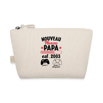Nouveau Papa En 2023 Humour Cadeau Papa Gamer - Trousse biologique - nature - Devant