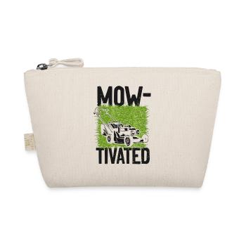 Lawn Mower Mowing Dad Father - Organic Pouch - nature - Front