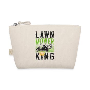 Lawn Mower Mowing Dad Father - Organic Pouch - nature - Front