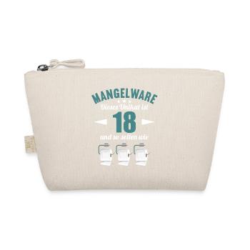 Mangelware Unikat selten 18 Jahre 18. Geburtstag - Bio-Täschchen - Natur - Vorne