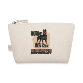 Dobermann Gassi Witziges Hundehalter Dobermann - Bio-Täschchen - Natur - Vorne