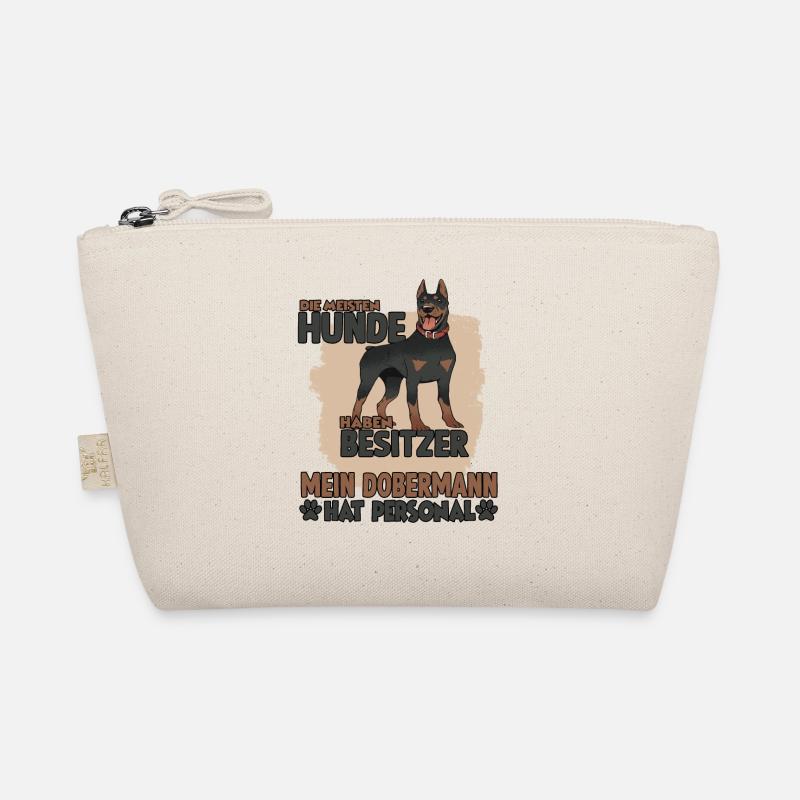Dobermann Gassi Witziges Hundehalter Dobermann Bio-Täschchen