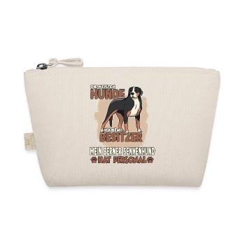 Berner Sennenhund Gassi Witziges Hundehalter - Bio-Täschchen - Natur - Vorne