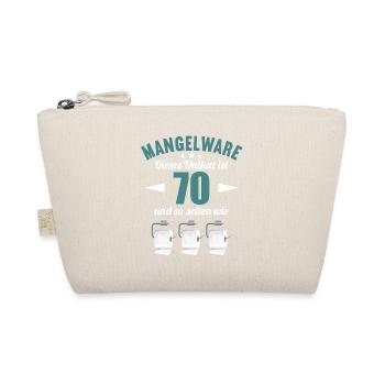 Mangelware Unikat selten 70 Jahre 70. Geburtstag - Bio-Täschchen - Natur - Vorne