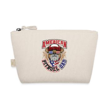 American Pitbull Dad July 4 - Organic Pouch - nature - Front