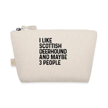 I Like Scottish Deerhound And Maybe 3 People Dog - Organic Pouch - nature - Front