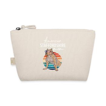 American Staffordshire Mom Vintage - Organic Pouch - nature - Front