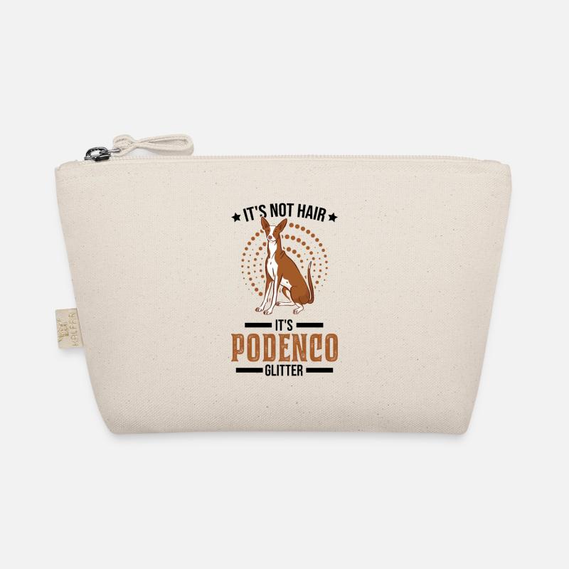 It's not Hair It's Podenco Glitter - Bio-Täschchen - Natur