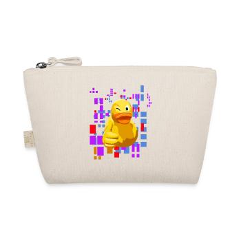 Duck duck with thumbs up and cool background - Organic Pouch - nature - Front