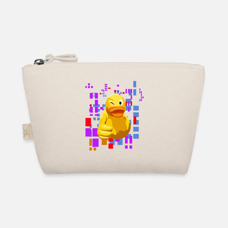 Duck duck with thumbs up and cool background Organic Pouch