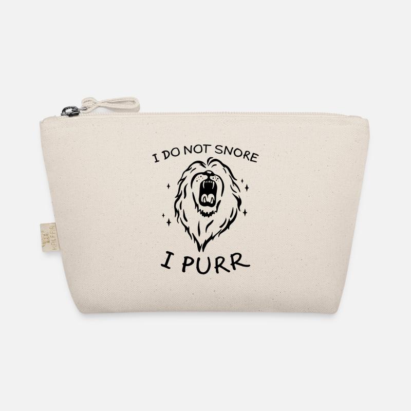 Purring Lion Funny Saying Sleeping Gift Organic Pouch