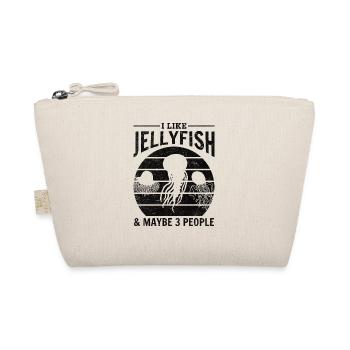 I Like Jellyfish & Maybe 3 People Jellyfish - Organic Pouch - nature - Front