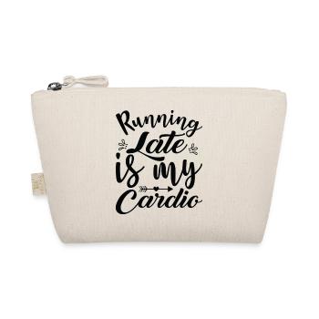 Running late is my Cardio - Organic Pouch - nature - Front