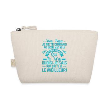 Papa Maman Enceinte Noël Idée Cadeau Amour Body - Trousse biologique - nature - Devant