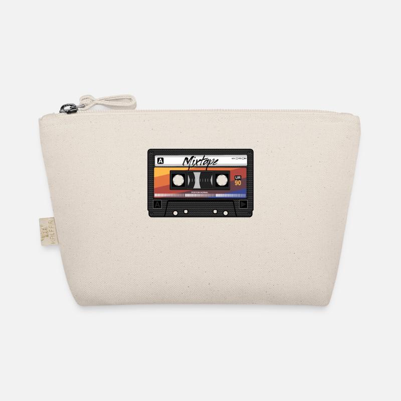 Mixtape Kassette 90er Party 80er Jahre Retro Tape - Bio-Täschchen - Natur