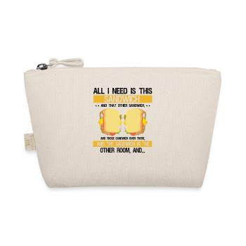 Day and Night Sandwich Food Gift FastFood - Organic Pouch - nature - Front