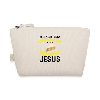 Jesus and Sandwich God Christ Christian - Organic Pouch - nature - Front