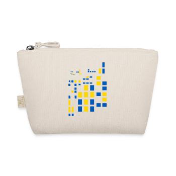 Ukraine Pixel Image Pays Drapeau Couleurs - Trousse biologique - nature - Devant