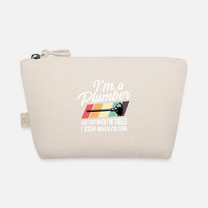 Ich bin ein Klempner Fleißiger Klempner Geschenk Bio-Täschchen
