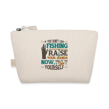 Funny fishing saying Fischer - Organic Pouch - nature - Front