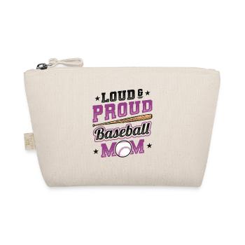 Laut und stolzer Baseball-Mutter - Bio-Täschchen - Natur - Vorne