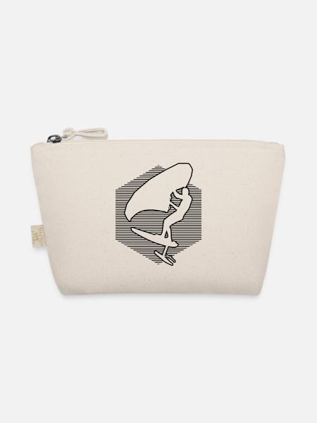 wingfoil foilwing wingsurfen Damen Herren - Bio-Täschchen - Natur