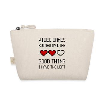 Gamer Humor Saying Gaming - Organic Pouch - nature - Front
