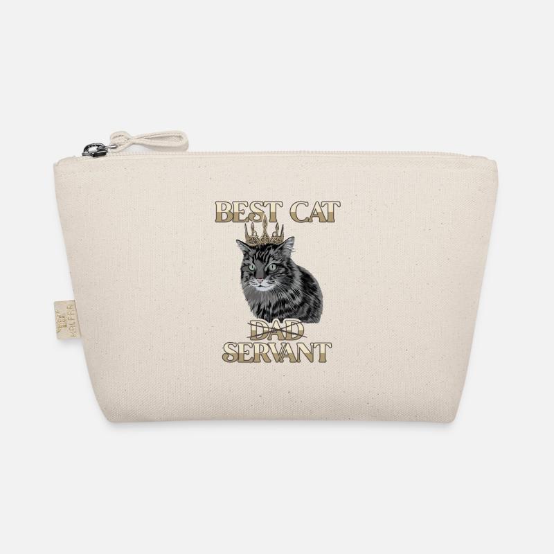 Best Cat Dad Servant Miezekatze Kätzchen Bio-Täschchen
