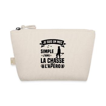 Je suis un mec simple j'aime la chasse et l'apéro - Trousse biologique - nature - Devant
